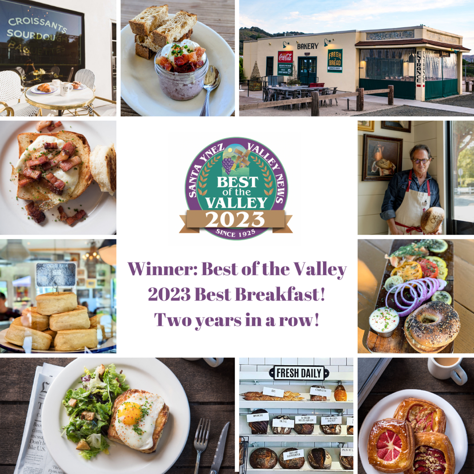 Best of the Valley 2023 Santa Ynez Best Breakfast Bobs Well Bread Ba
