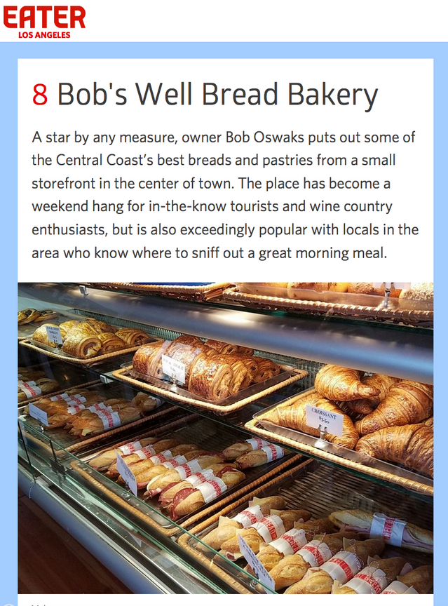 16 Road TripWorthy Central Coast Restaurants Bob’s Well Bread, llc