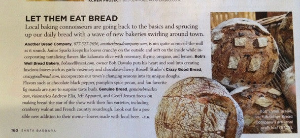 Santa Barbara Magazine:Let Them Eat Bread