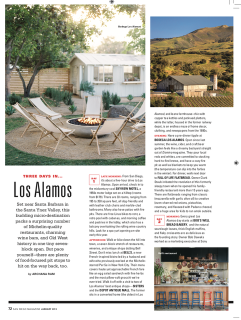 San Diego Magazine - Los Alamos January 2019